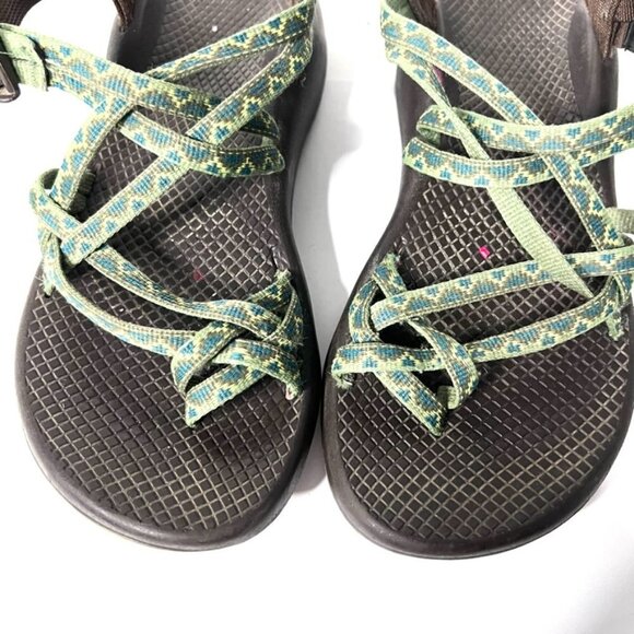 Chaco ZX1 Ecotread Multicolor Adjustable Strappy Hiking Sandals - Picture 2 of 8